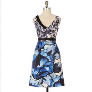 Moulinette Soeurs Indigo Garden Watercolor Dress